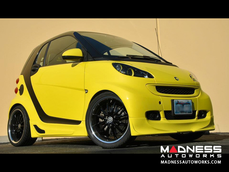 Yellow smart car custom